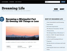 Tablet Screenshot of dreaminglife.org